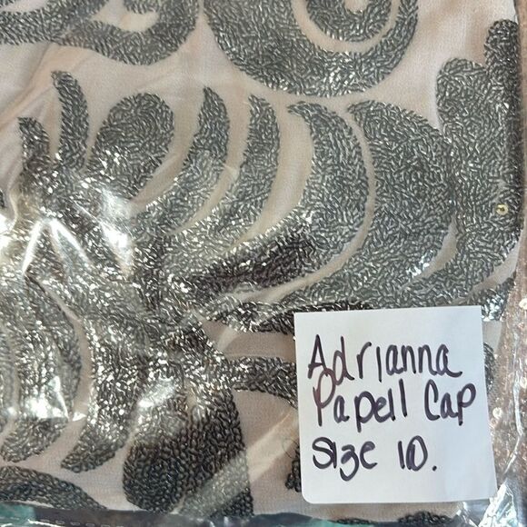 Adrianna Papell Cap Sleeve Sequin Sheath size 10 NWT $265 - Picture 7 of 8